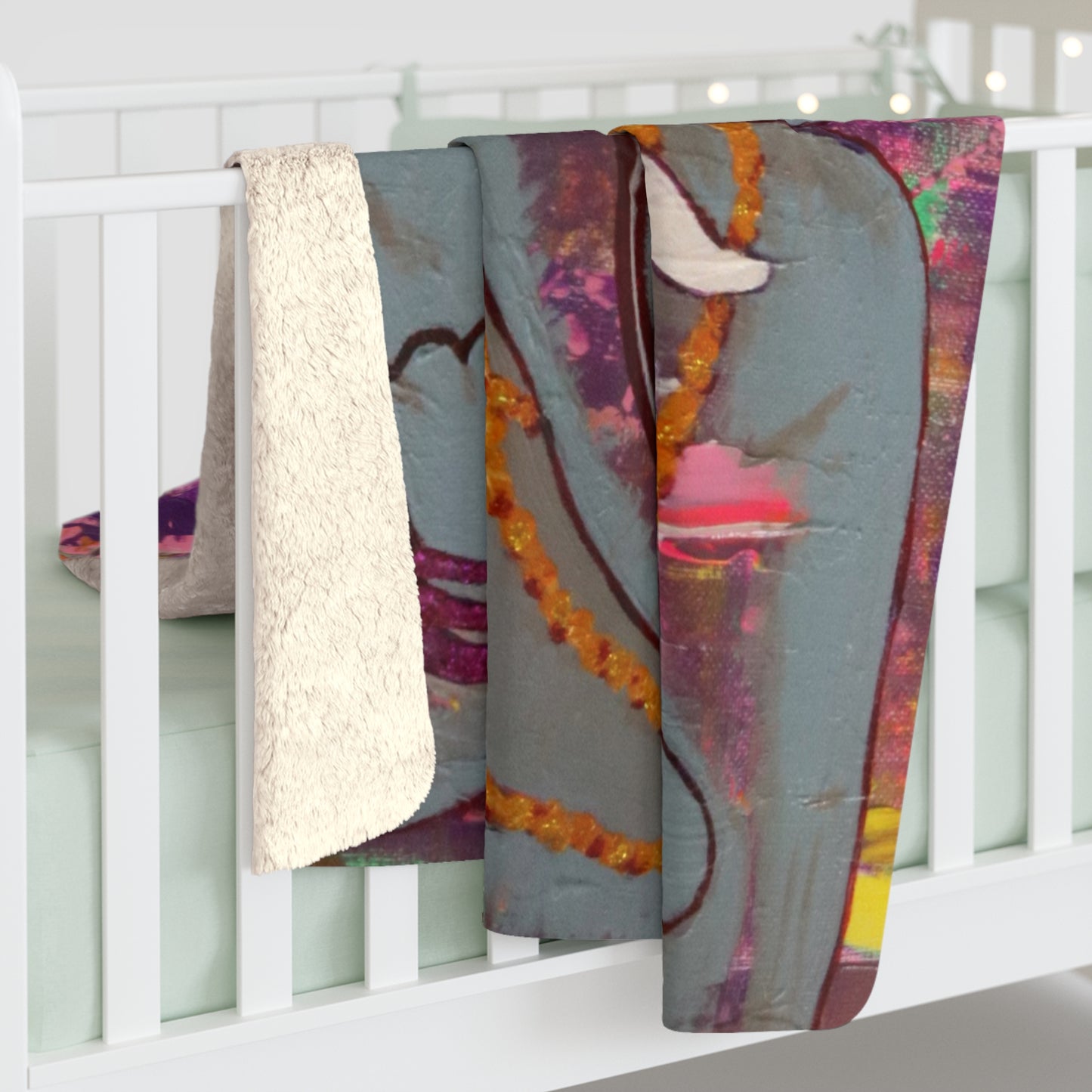 JAI GANESHA SHERPA FLEECE BLANKET