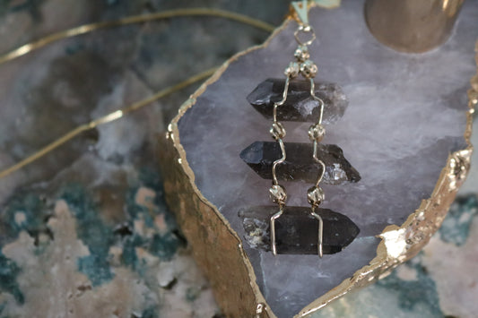 SMOKY 3 TIER PENDANT