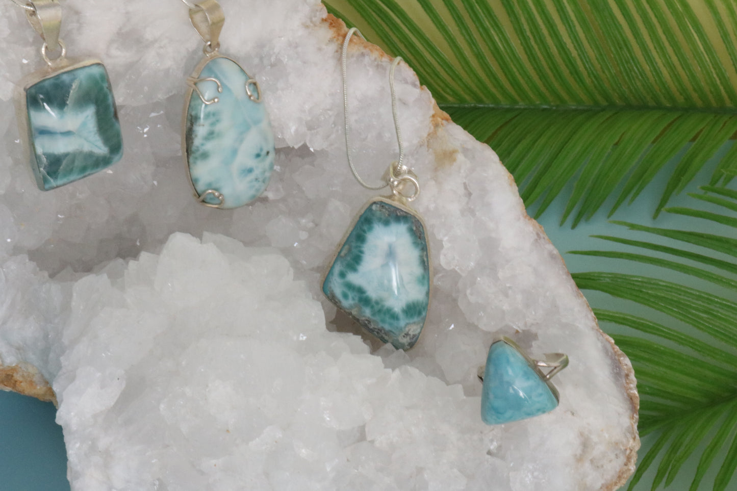 LARIMAR SQUARE NECKLACE RARE
