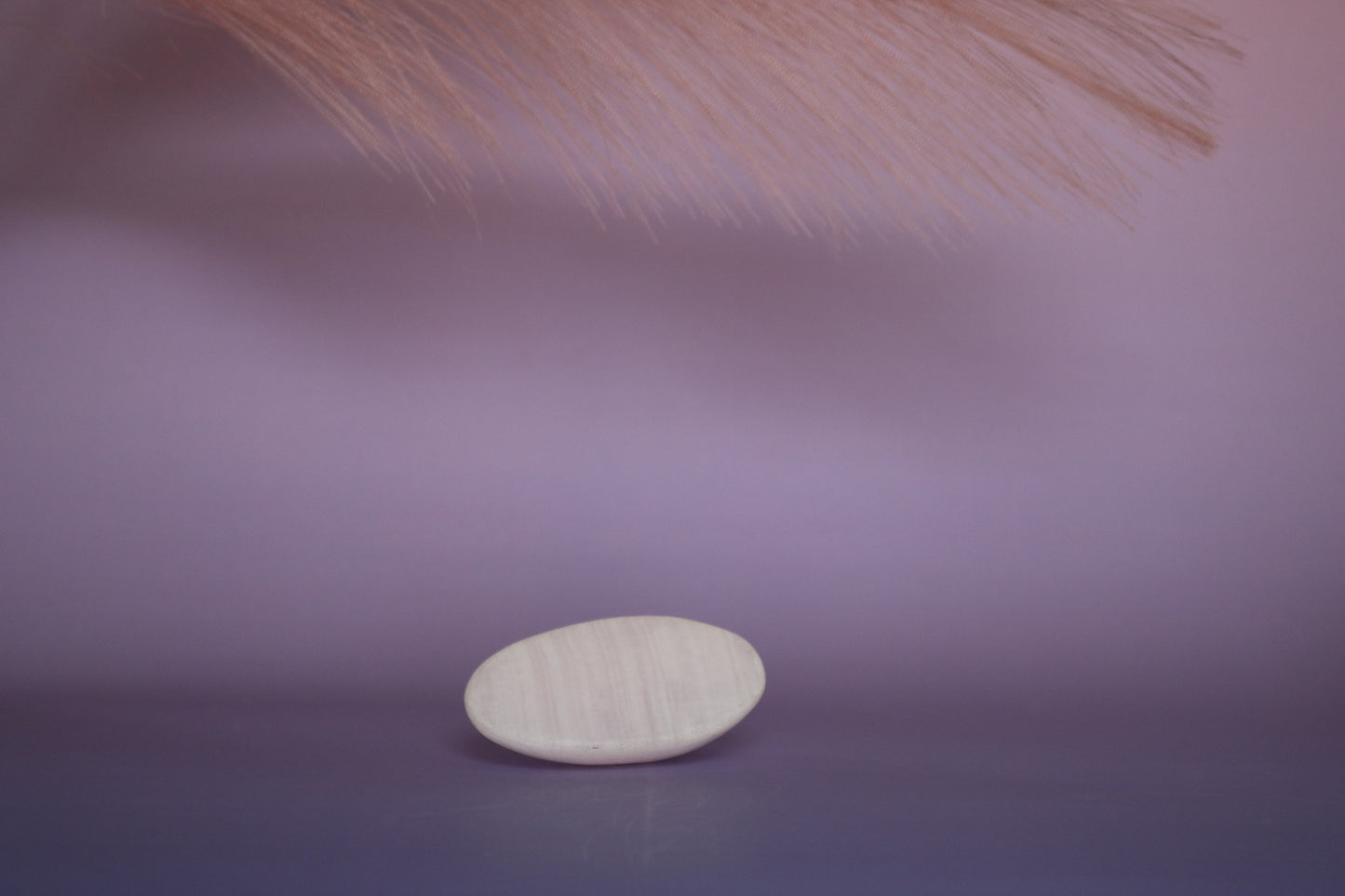 PINK MANGANO CALCITE LARGE PALMSTONE 1