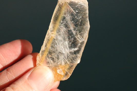 Selenite, natural, raw selenite mined in Utah small lens