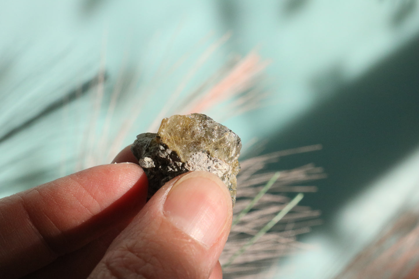 Rutile Quartz from Utah raw piece