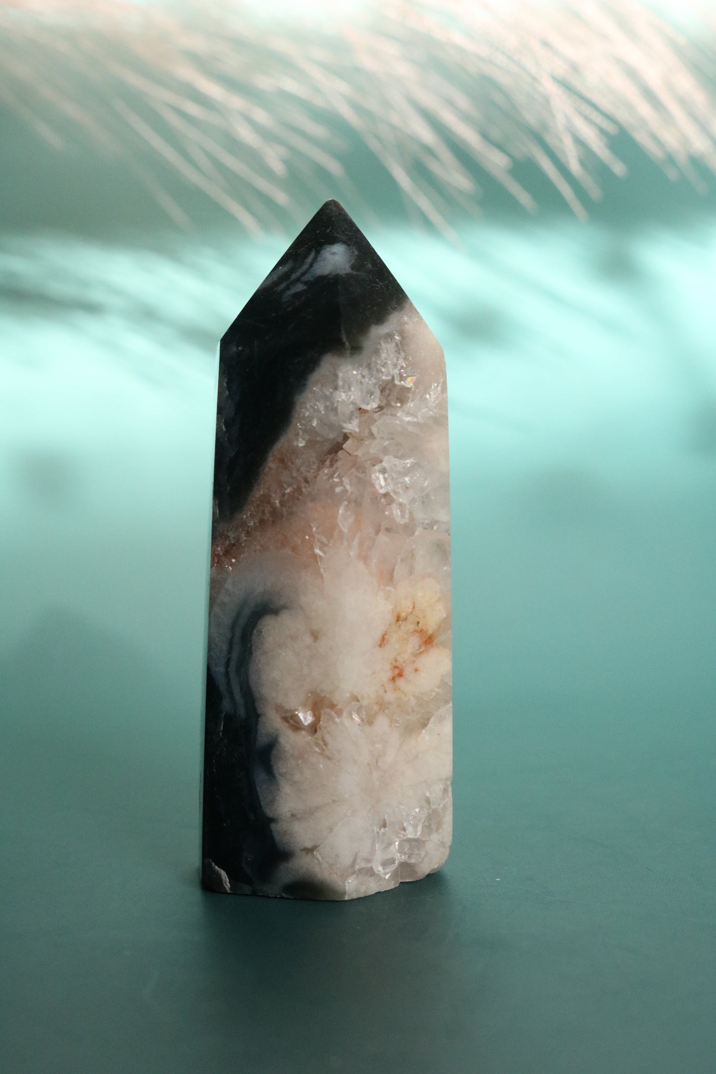 BLACK FLOWER AGATE TOWER 5