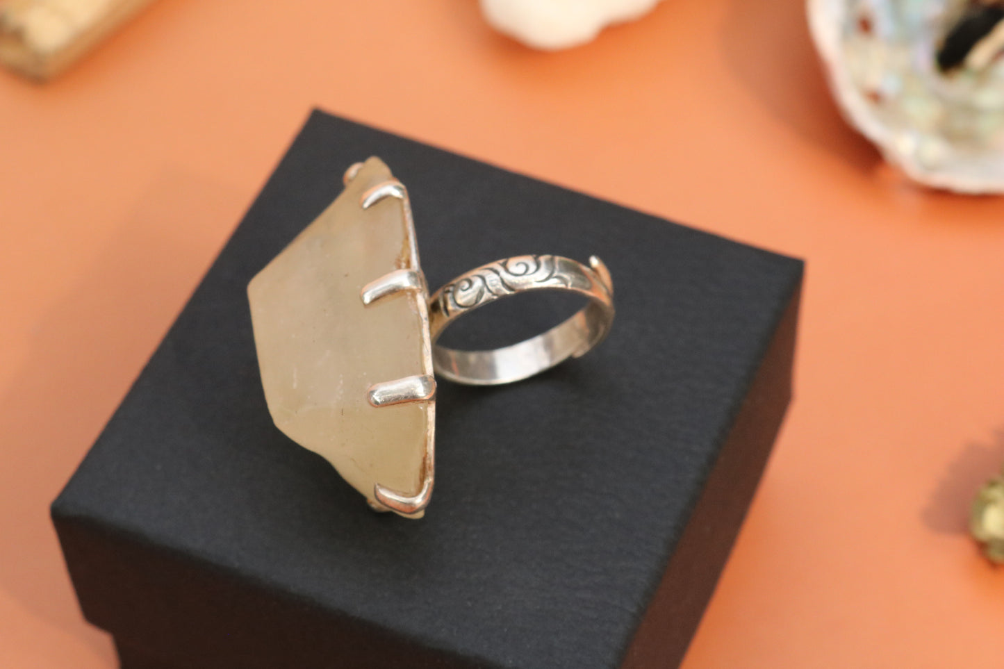 Libyan Desert Glass Ring