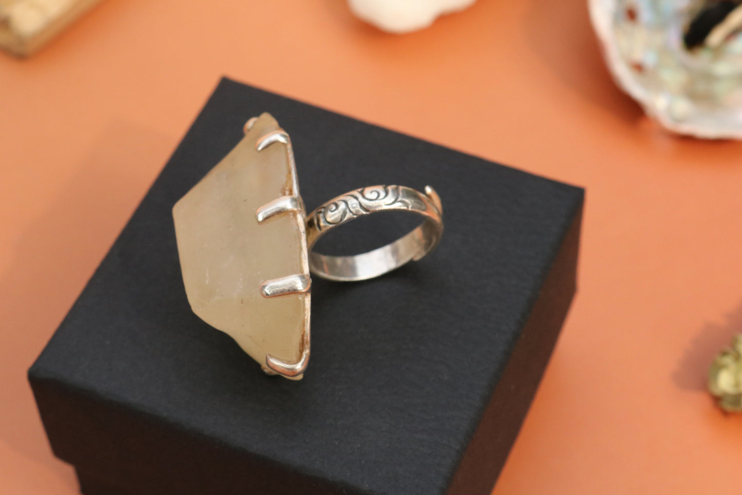 Libyan Desert Glass Ring