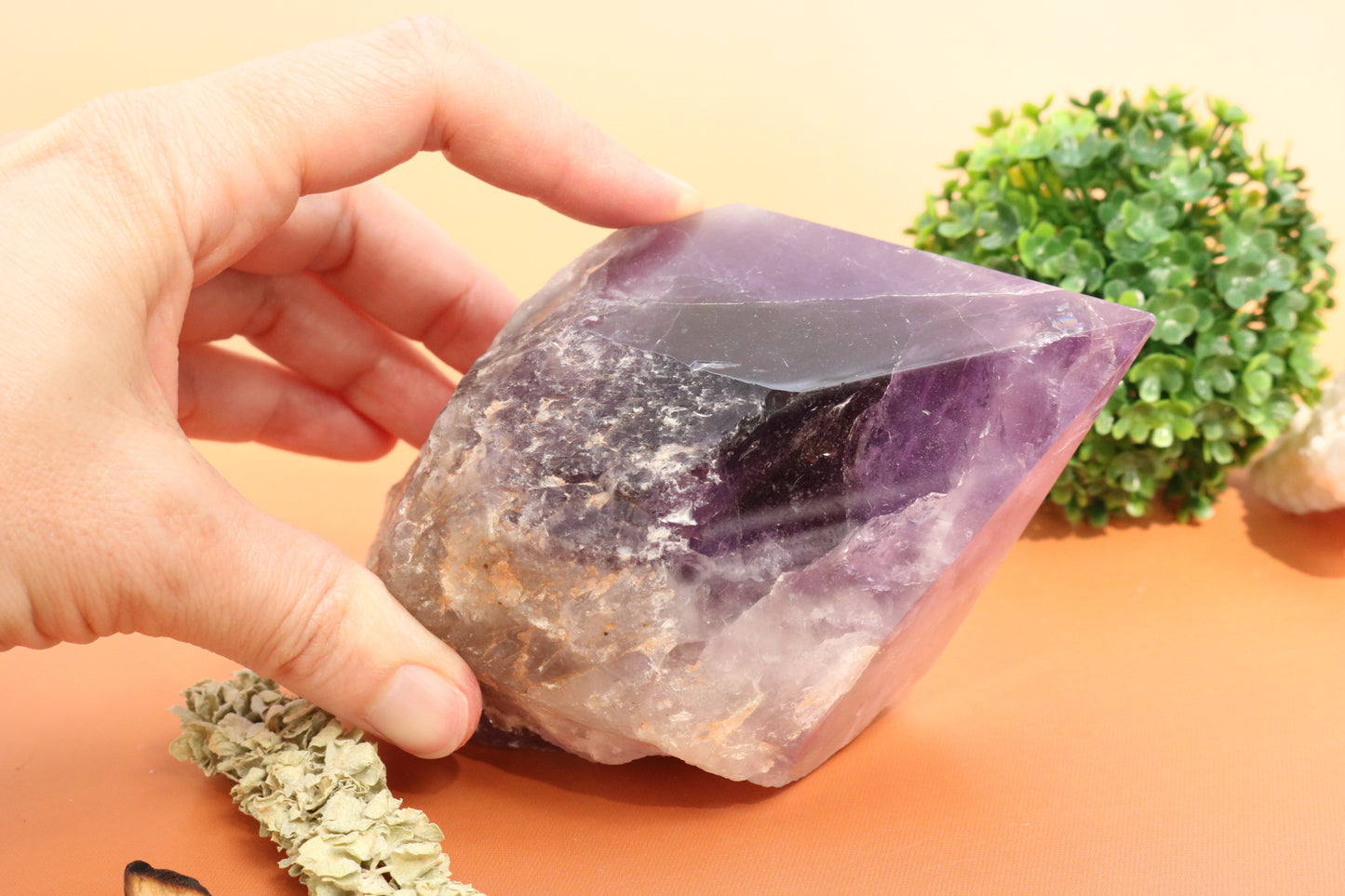 large amethyst point scepter