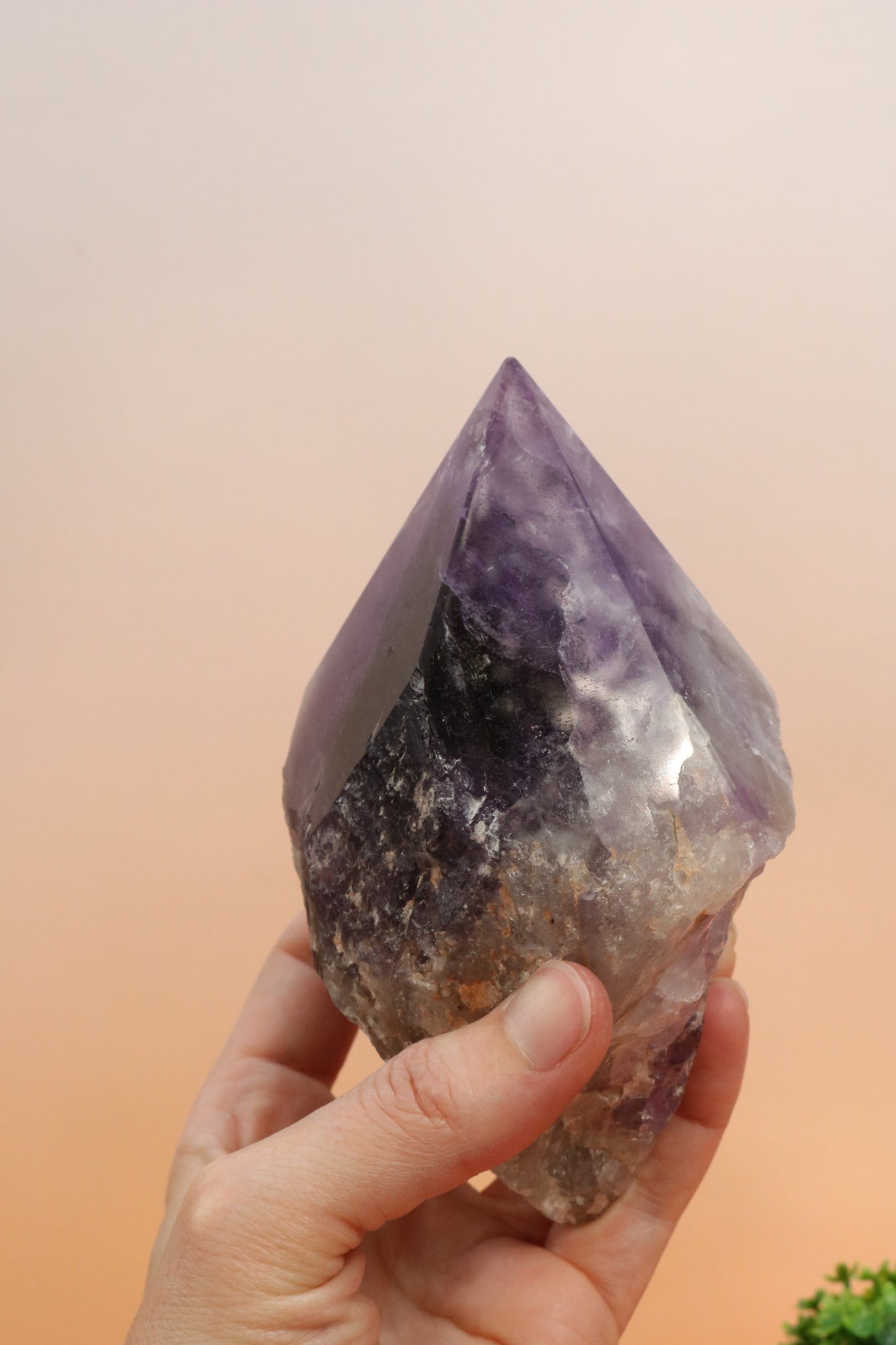 large amethyst point scepter