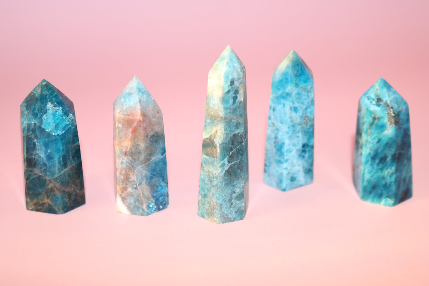 Blue Apatite mini tower, mini ritual towers
