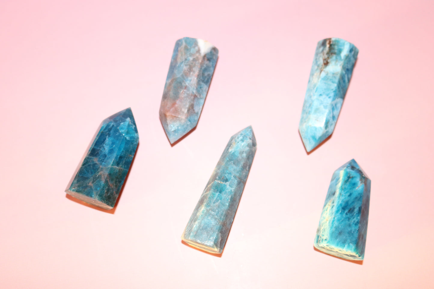 Blue Apatite mini tower, mini ritual towers