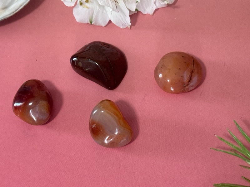 Carnelian Agate pebbles, Lake Superior