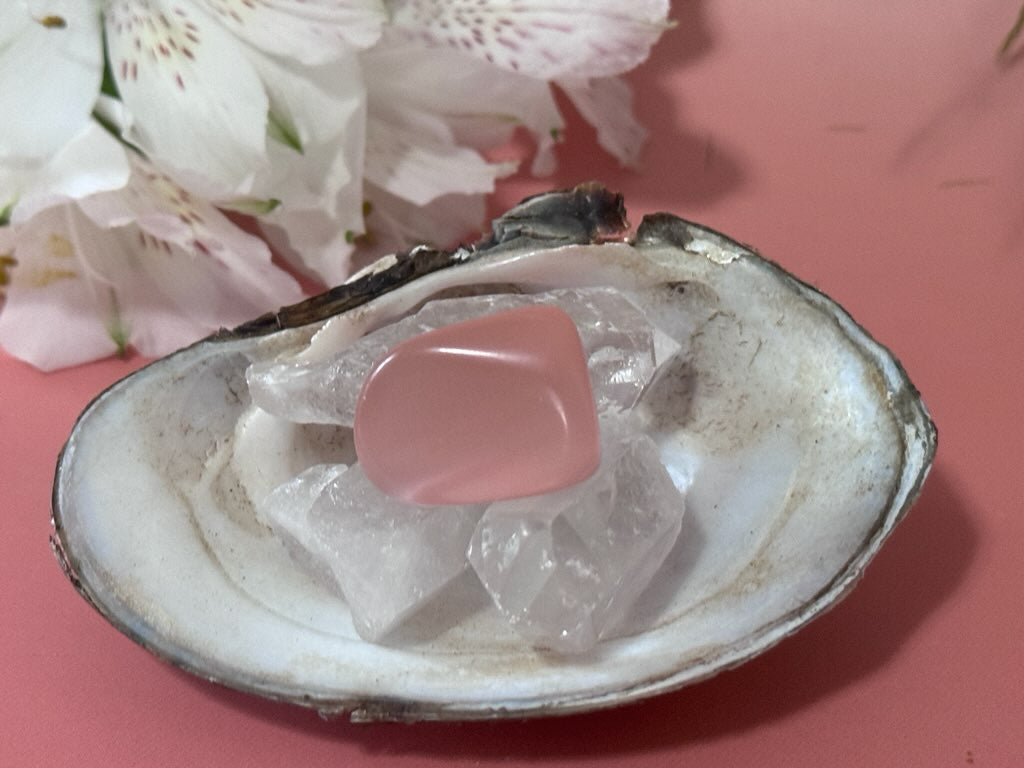 Cat's Eye Rose Quartz tumble