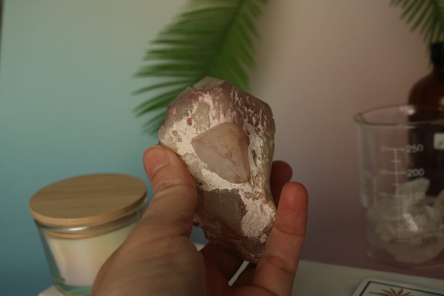 Lithium Candle Quartz Peak