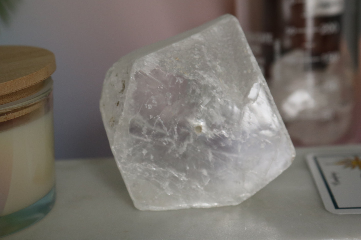 Selenite Incense Holder, gypsum incense burner