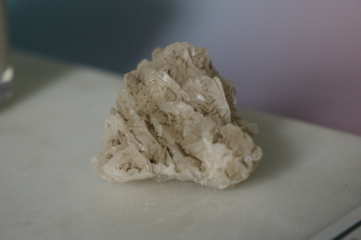 Selenite Rose, white selenite, dessert rose selenite