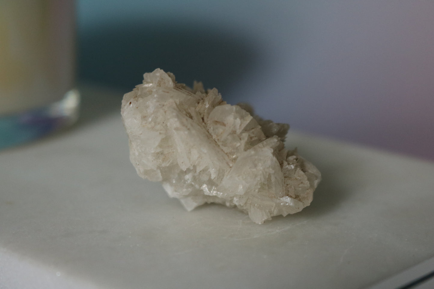 Selenite Rose, white selenite, dessert rose selenite