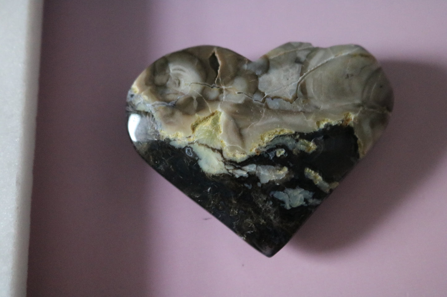 Volcano Agate Heart - UV Reactive 4