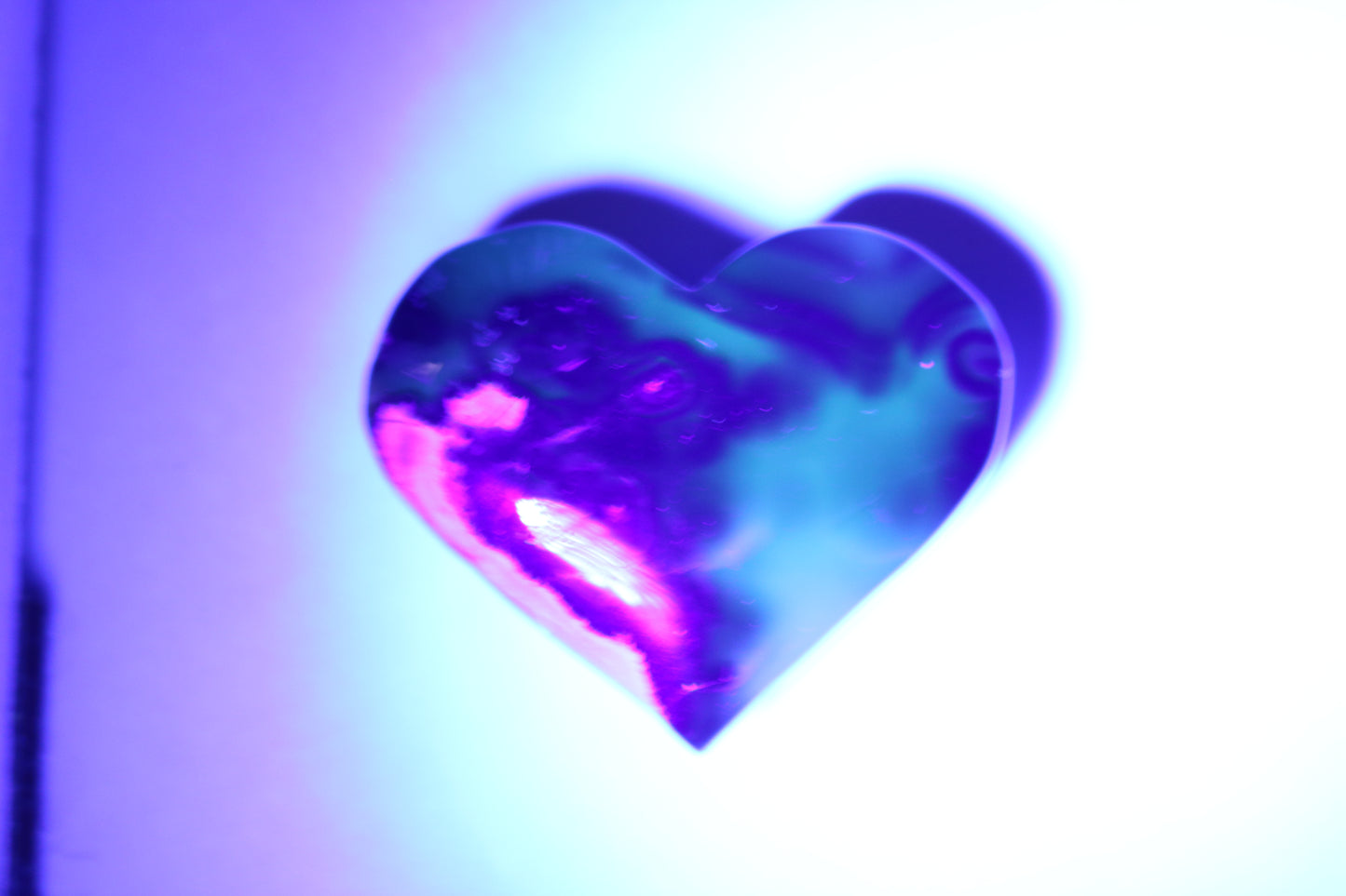 Volcano Agate Heart - UV Reactive 3