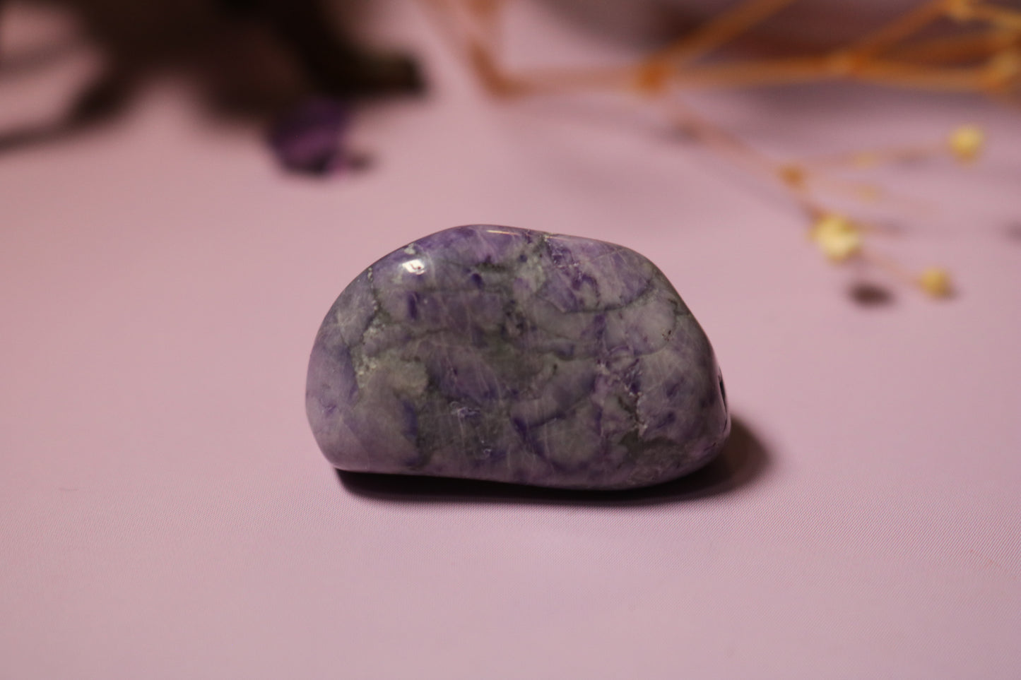 CHAROITE PEBBLE, rare mineral