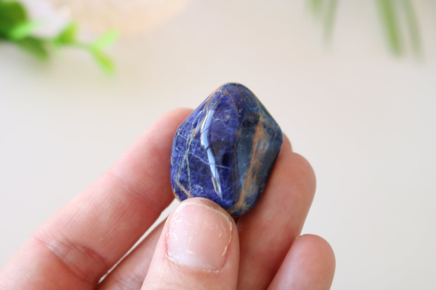 LAPIS LAZULI PEBBLE, POLISHED STONE