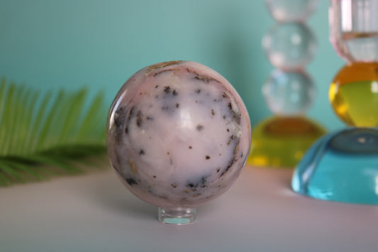 PINK OPAL DENDRITIC AGATE SPHERE