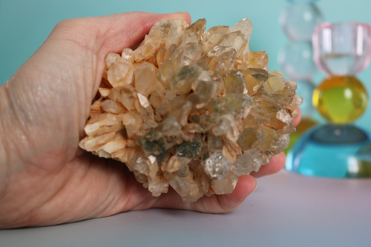 HIMALAYAN INCLUSION QUARTZ - CLUSTER