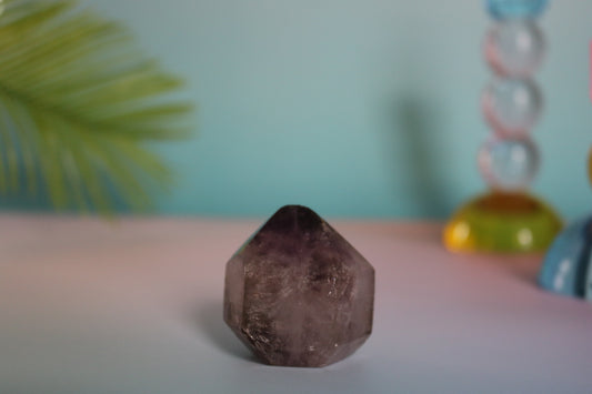 SMOKY AMETHYST QUARTZ TOWER - HERKIMER