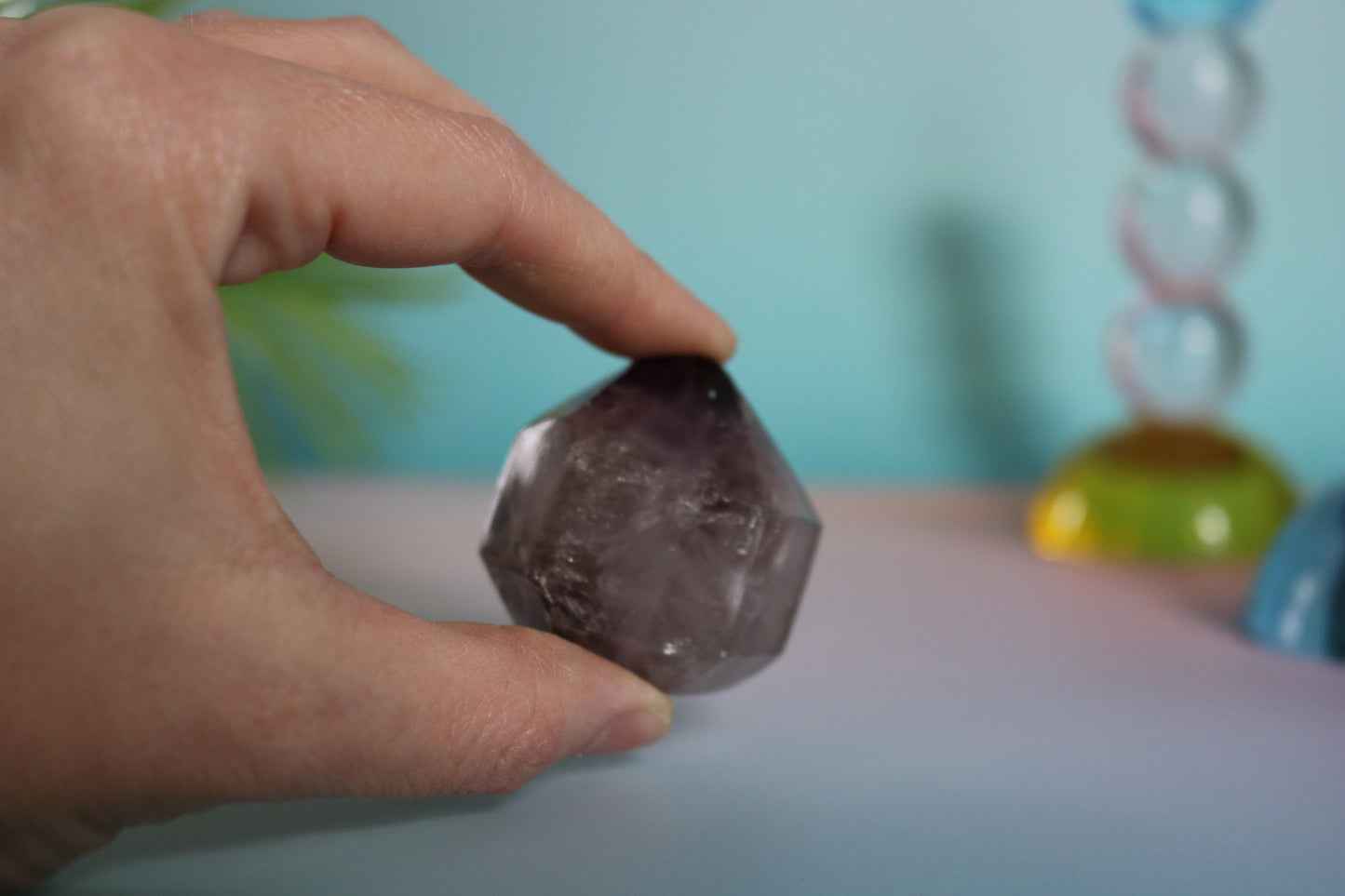 SMOKY AMETHYST QUARTZ TOWER - HERKIMER