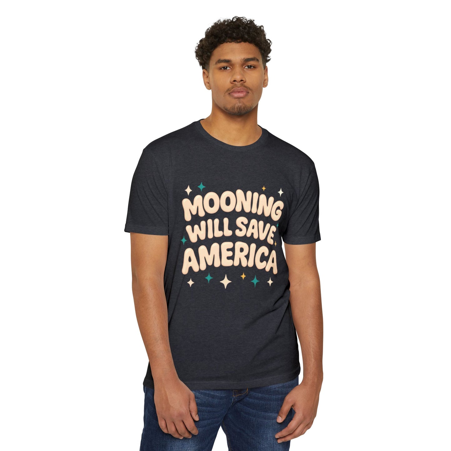 Mooning Will Save America T-Shirt – Retro Pastel Political Statement Tee