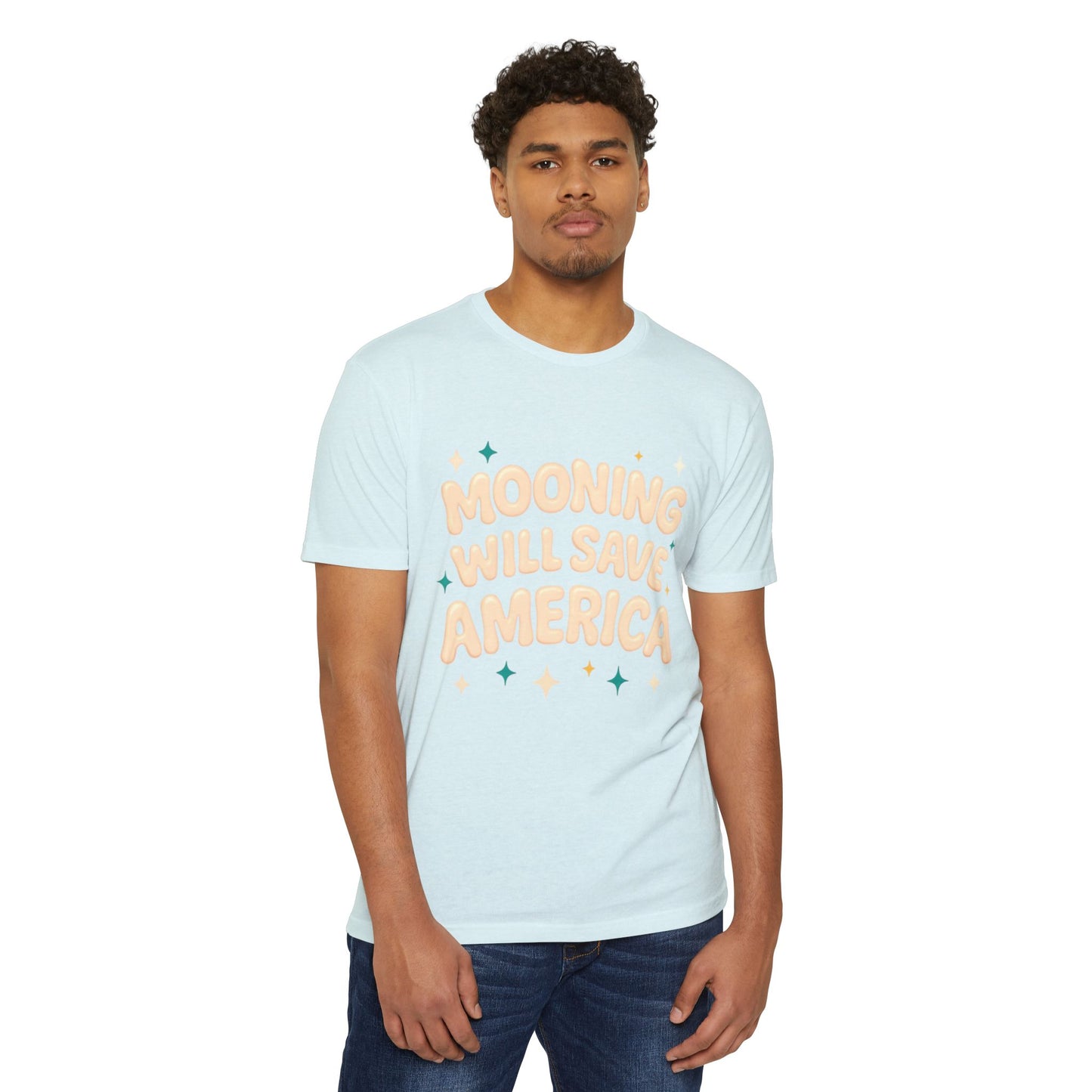 Mooning Will Save America T-Shirt – Retro Pastel Political Statement Tee