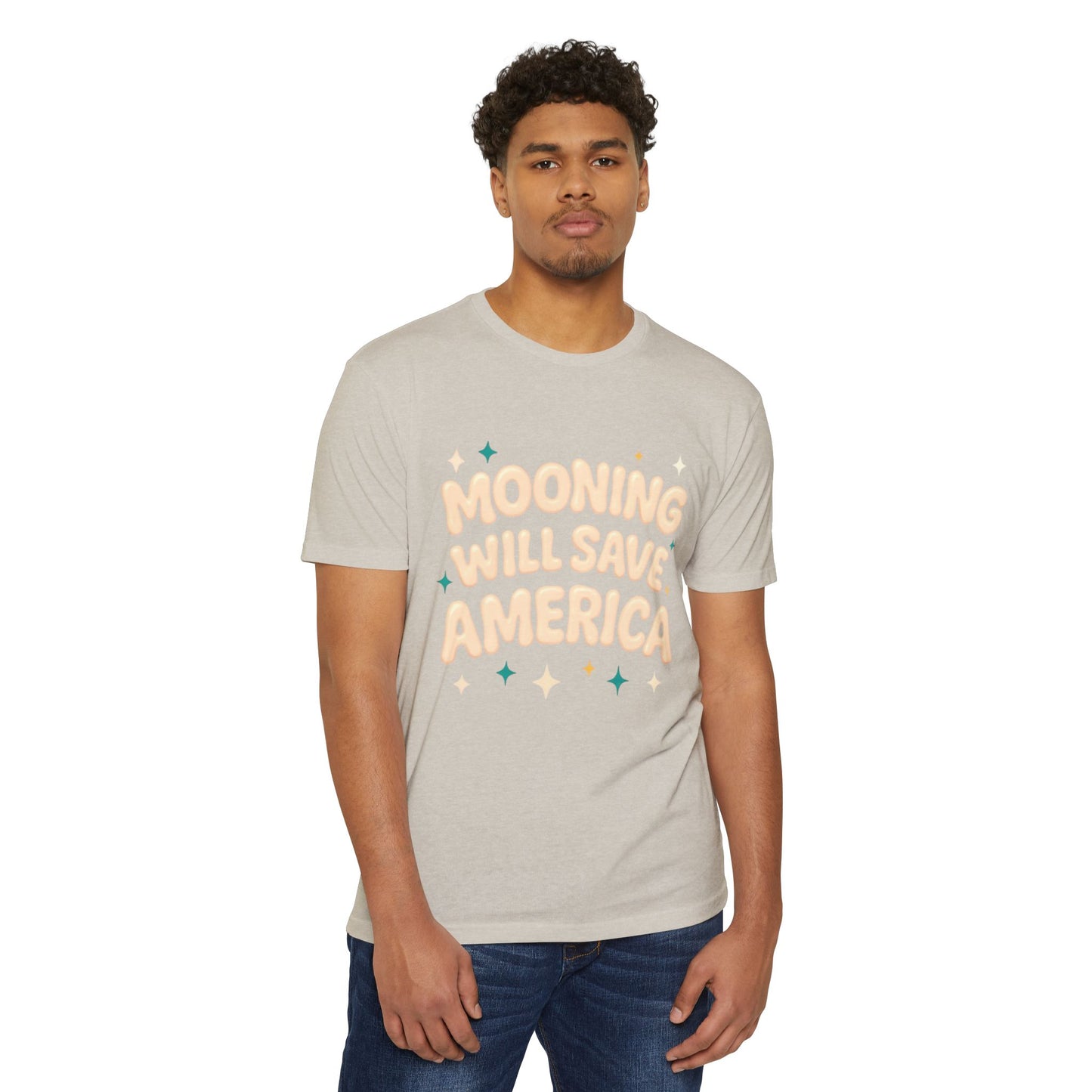 Mooning Will Save America T-Shirt – Retro Pastel Political Statement Tee
