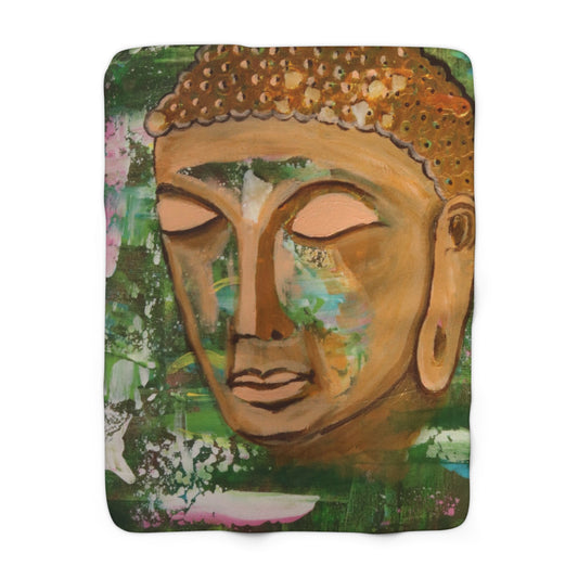BUDDHA SHERPA FLEECE BLANKET