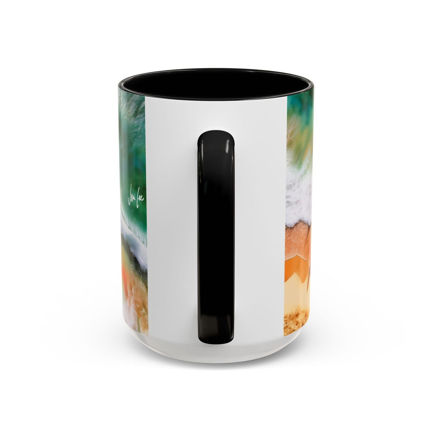 Surfs Up, Surfers on Beach Accent Coffee Mug: Tropical Vibes, Beach Lover Gift, Summer Decor, Eco-Friendly, 11 & 15oz