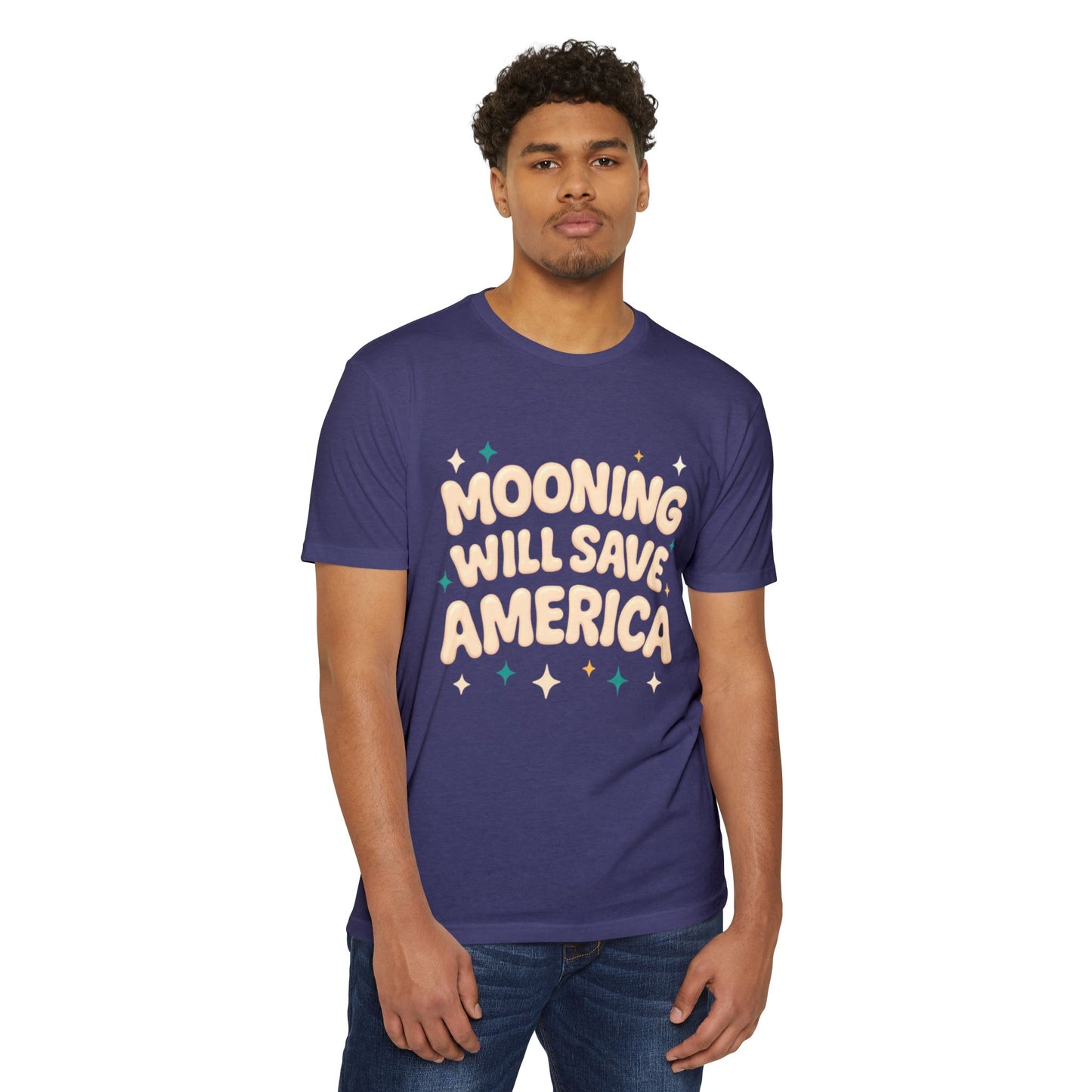 Mooning Will Save America T-Shirt – Retro Pastel Political Statement Tee