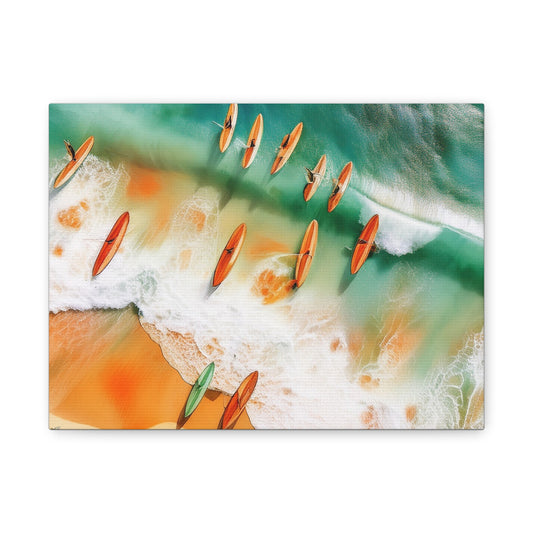 Surf-Inspired Canvas Wall Art, Perfect for Beach Lovers, Home Decor, Summer Vibes, Gift for Surfers, Ocean Art
