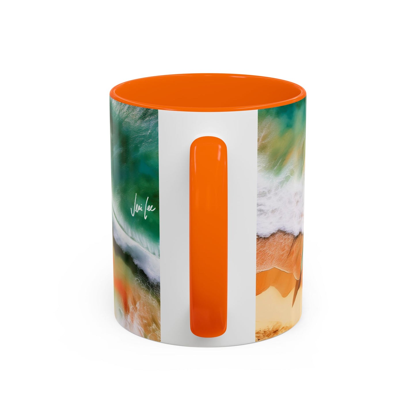 Surfs Up, Surfers on Beach Accent Coffee Mug: Tropical Vibes, Beach Lover Gift, Summer Decor, Eco-Friendly, 11 & 15oz