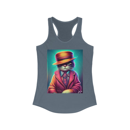 Trixie Anne, Colorful Cat Women's Tank Top, Cute Cat Apparel, Cat Lover Gift, Summer Tank, Festival Wear, Vibrant Cat Shirt