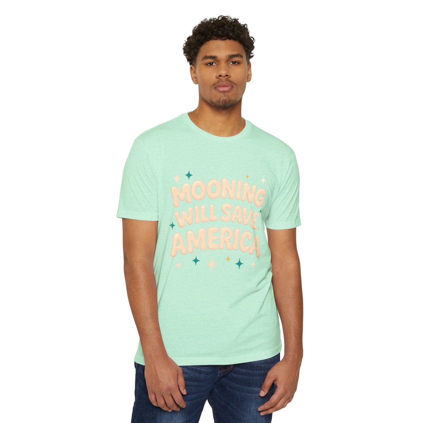 Mooning Will Save America T-Shirt – Retro Pastel Political Statement Tee