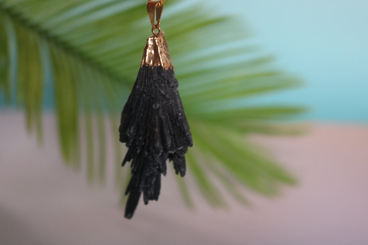 BLACK KYANITE PROTECTOR NECKLACE