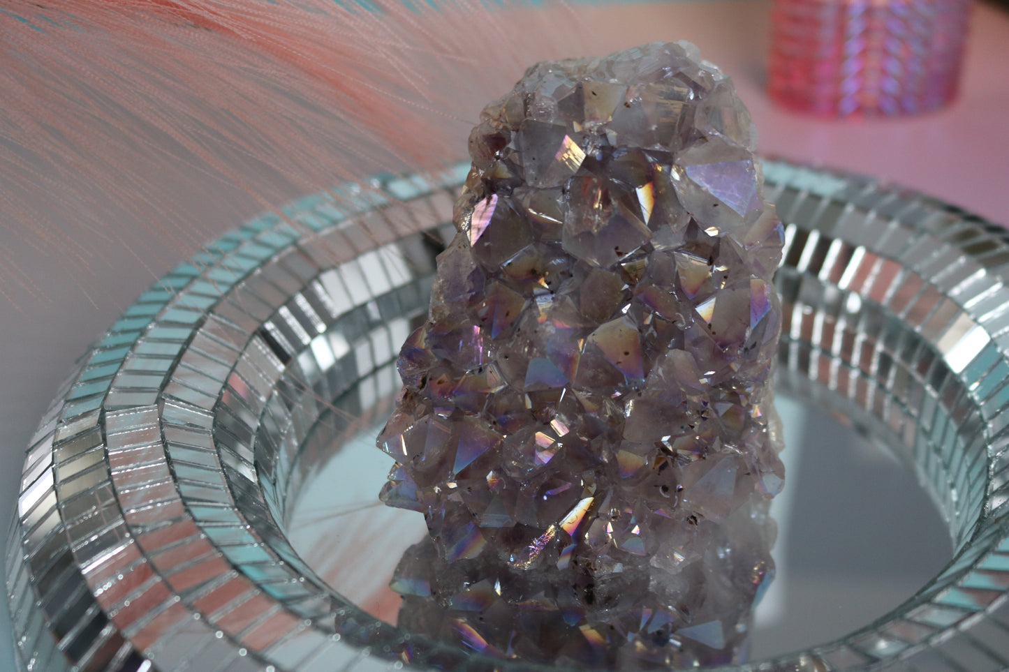 AURA AMETHYST CLUSTER