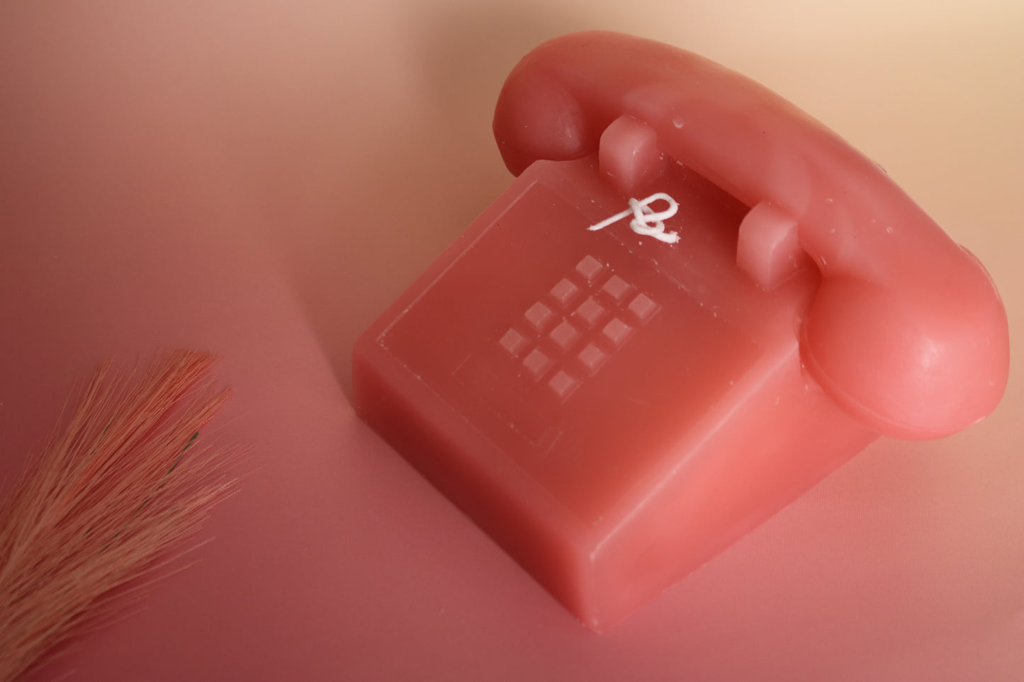 PINK TELEPHONE CANDLE