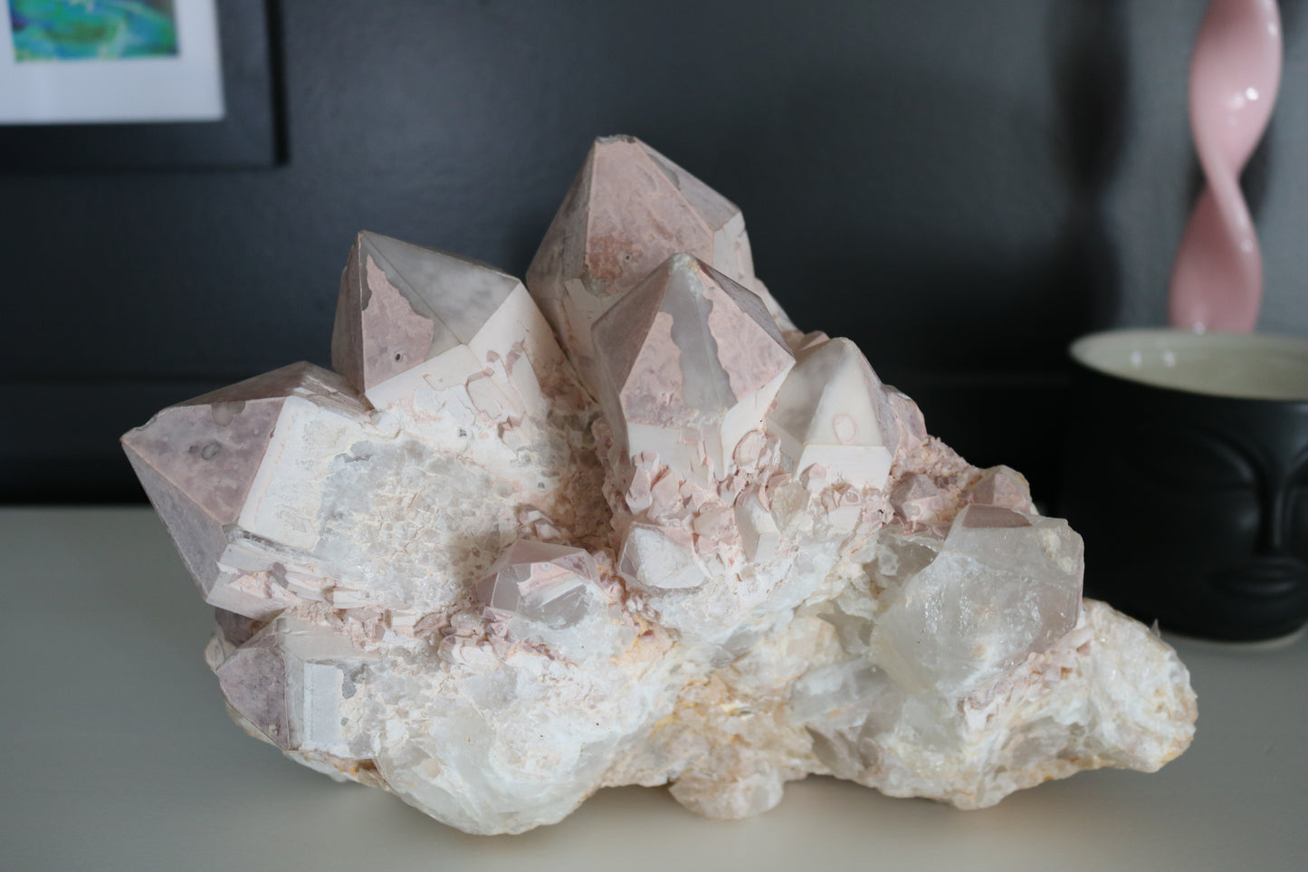 UNICORN CANDLE QUARTZ XL CLUSTER