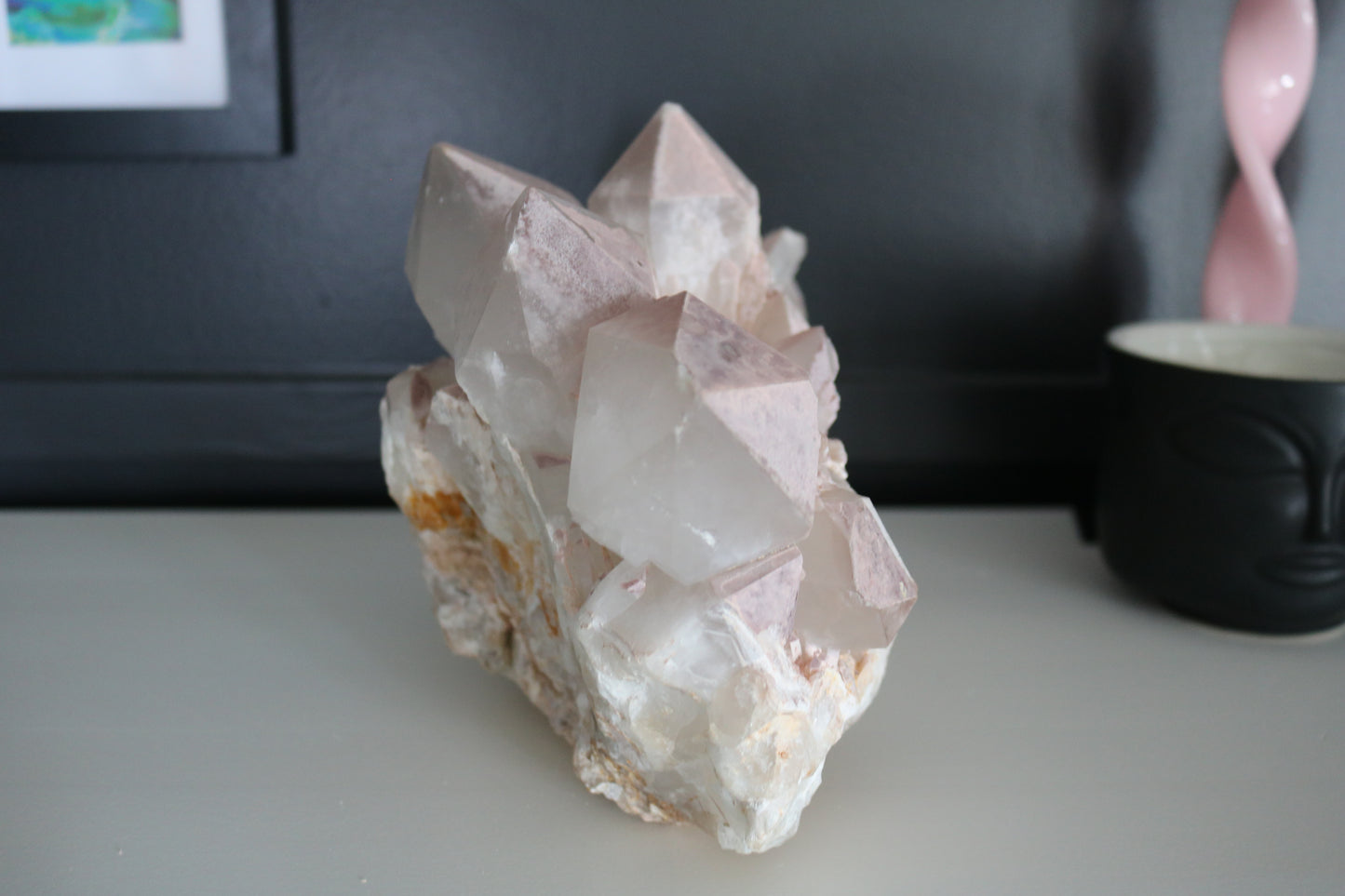 UNICORN CANDLE QUARTZ XL CLUSTER