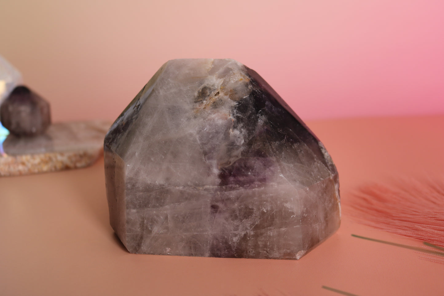 AMETHYST SMOKY QUARTZ XL CHONK