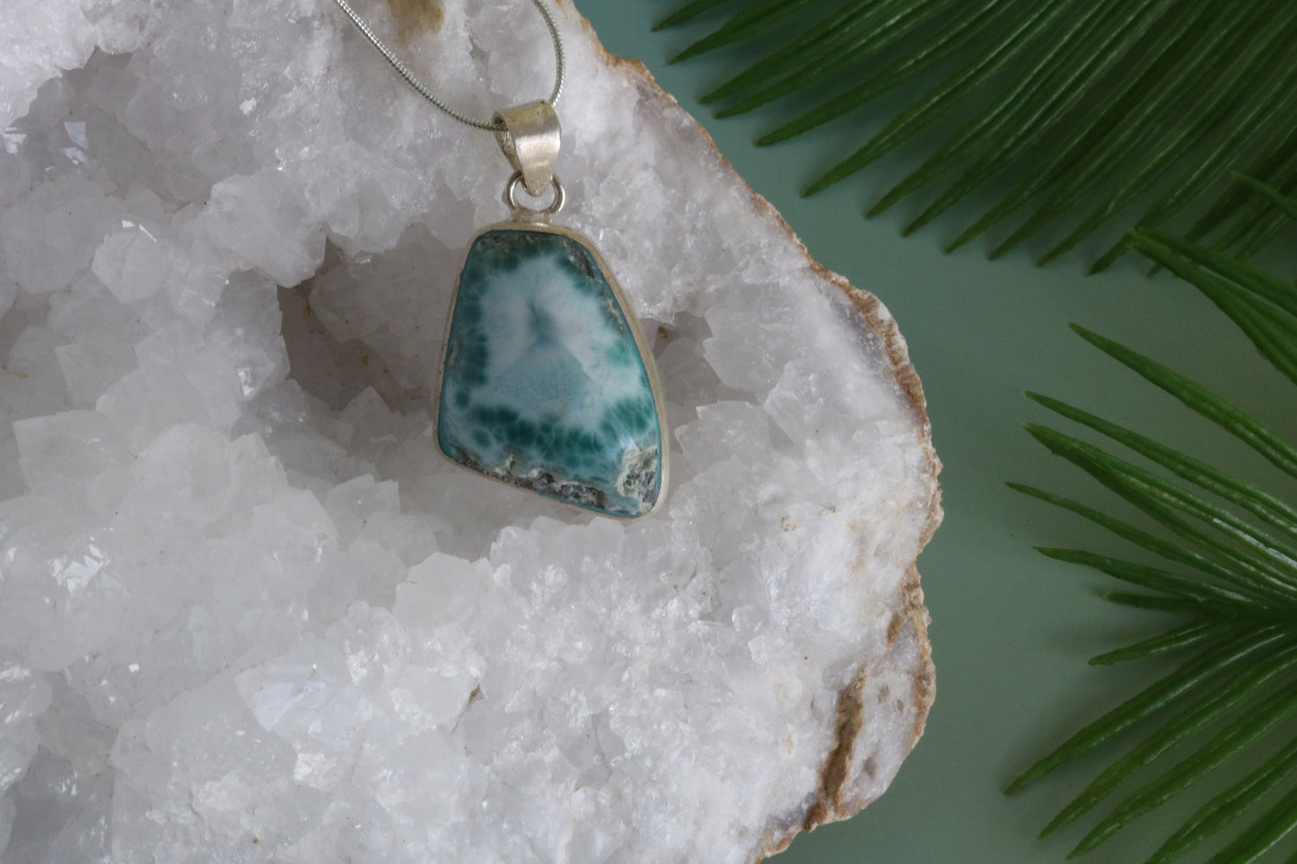 LARIMAR *RARE* OBLONG NECKLACE