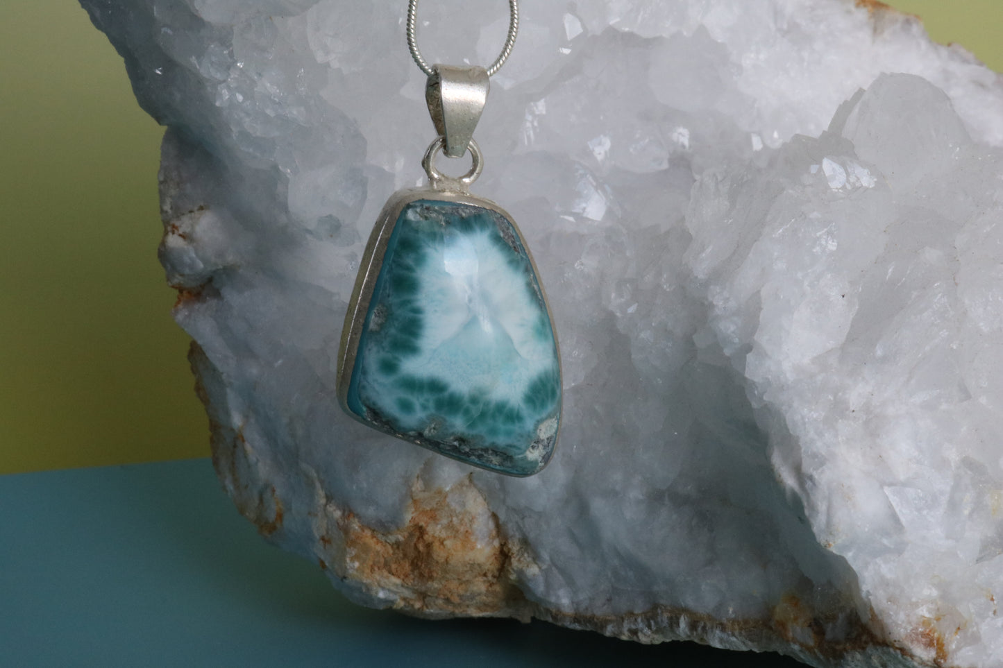 LARIMAR *RARE* OBLONG NECKLACE