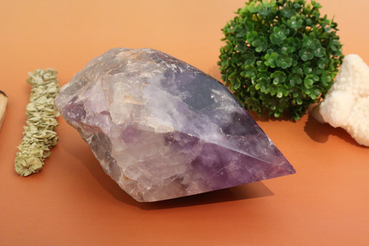 large amethyst point scepter