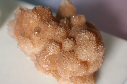 Optical Calcite with Orange Calcite roses