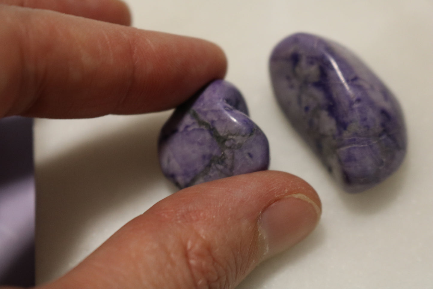 CHAROITE PEBBLE, rare mineral 2