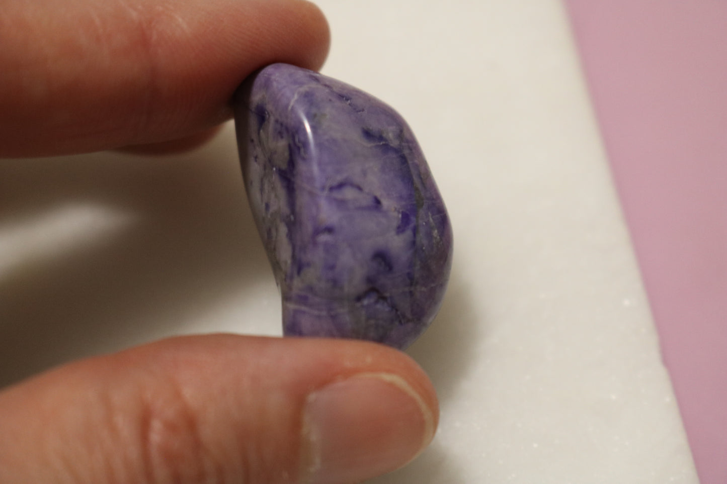 CHAROITE PEBBLE, rare mineral