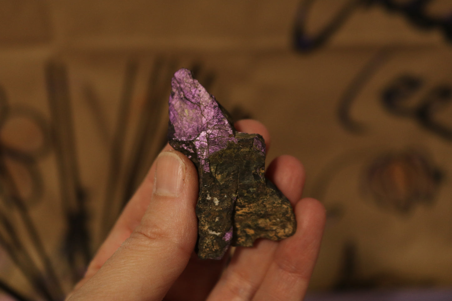 Purpite, raw chunk